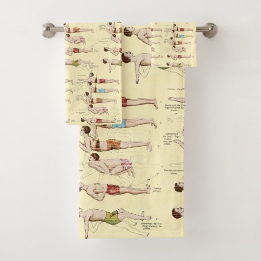 Swim Funny, Franse  zwemles Bad Handdoek (Insitu)