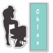 SWIM - Gepersonaliseerd Sticker (Voorkant)