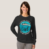 Swim Girl Swimming Team Humor T-shirt (Voorkant volledig)