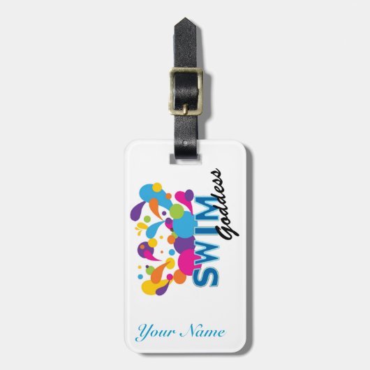 Swim Goddess Bag Label Bagagelabel (Voorkant verticaal)