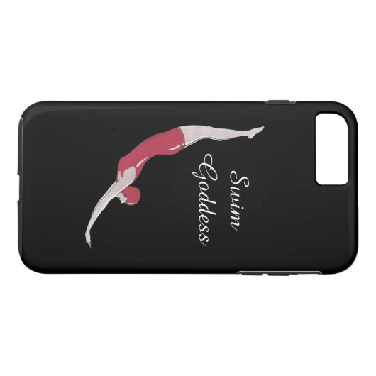 Swim Goddess iPhone Case (Achterkant (Horizontaal))
