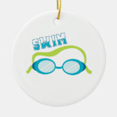 Swim Goggles Keramisch Ornament (Voorkant)