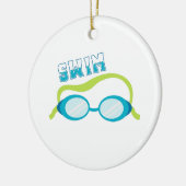 Swim Goggles Keramisch Ornament (Links)