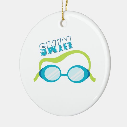 Swim Goggles Keramisch Ornament (Links)