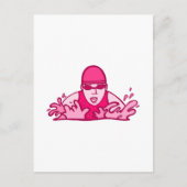 Swim Hard Briefkaart (Voorkant)