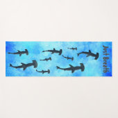 Swim in de Oceaan met de Sharks Yoga Mat (Voorkant (horizontaal))