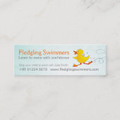 Swim-instructeur skinny-visitekaartje mini visitekaartje (Voorkant)