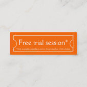 Swim-instructeur skinny-visitekaartje mini visitekaartje (Achterkant)