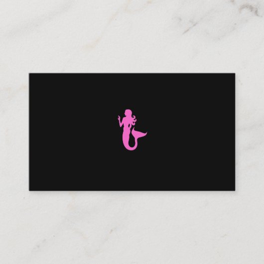 Swim Instructor_Pink Mermaid Biz Card voor kindere Visitekaartje (Voorkant)