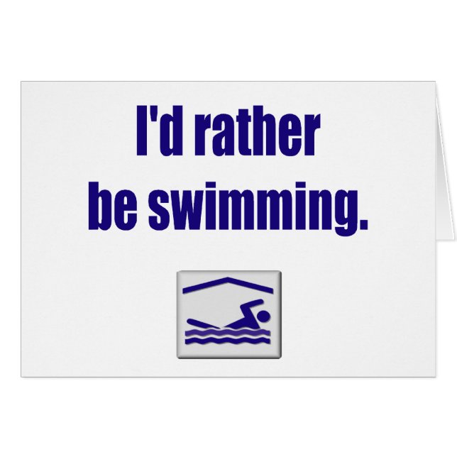 Swim-kaart (Voorkant Horizontaal)