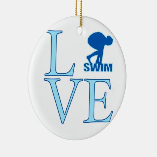 Swim-kerstversiering Keramisch Ornament (Rechts)