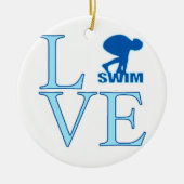 Swim-kerstversiering Keramisch Ornament (Voorkant)
