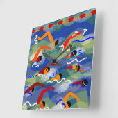 Swim-klok in open water vierkante klok (Hoek)