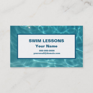 Swim Lessons - Swim-leraar Visitekaartje