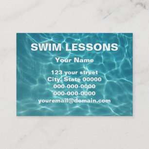 Swim Lessons Visitekaartje