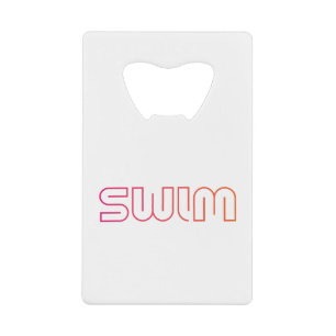 Swim, leuk design creditkaart flessenopener