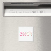 Swim, leuk design magneet (Insitu (Vaatwasser))