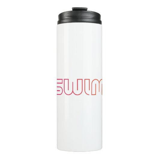Swim, leuk design thermosbeker (Voorkant)