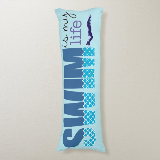 Swim Life Specialized Swim Body Pillow Lichaamskussen (Voorkant Verticaal)