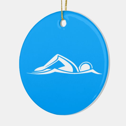 Swim Logo Ornament Blue (Links)