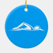 Swim Logo Ornament Blue (Achterkant)