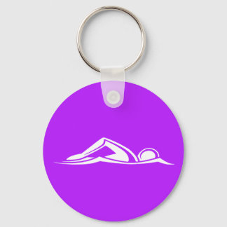 Swim Logo Paars Sleutelhanger