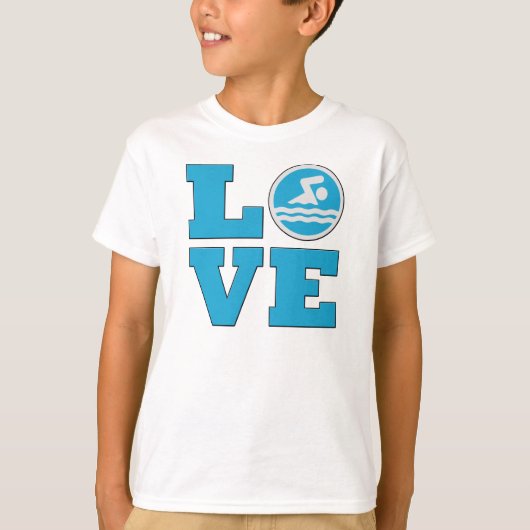 Swim Love for Competitiveness Swmers of Coaches T-shirt (Voorkant)