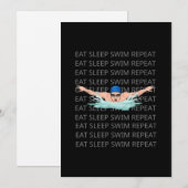 Swim Love Funny Swimming Boy Sport Feestdagenkaart (Voorkant / Achterkant)