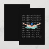 Swim Love Funny Swimming Boy Sport Informatiekaartje (Voorkant / Achterkant)