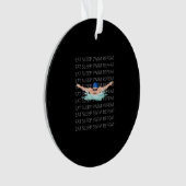 Swim Love Funny Swimming Boy Sport Ornament (voorkant)