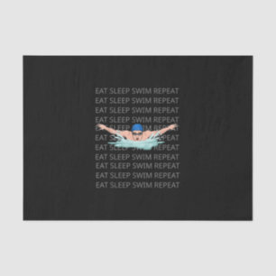 Swim Love Funny Swimming Boy Sport Tissuepapier