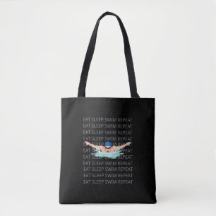 Swim Love Funny Swimming Boy Sport Tote Bag
