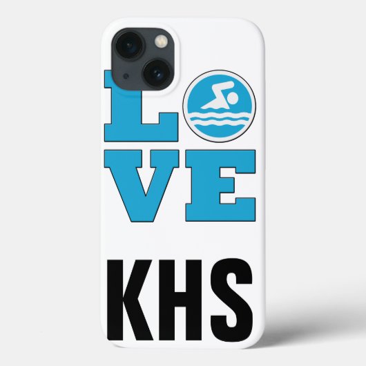Swim Love IPhone 6 Hoesje for Competitive Swmers a (Achterkant)