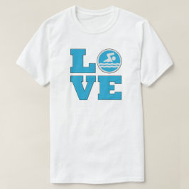 Swim Love Mannen T-shirt voor zwemmers