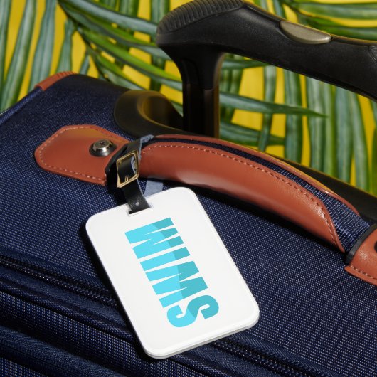 Swim Luggage Tag Bagagelabel (Voorkant Insitu 1)