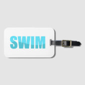 Swim Luggage Tag Bagagelabel (Voorkant (horizontaal))