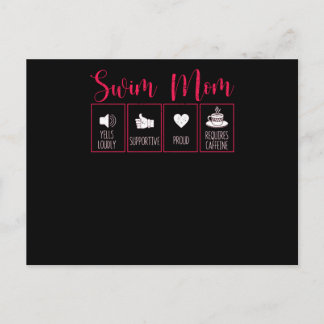 Swim Ma Content Funny Swimming Mam Swimmer Briefkaart
