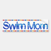 Swim mam bumper sticker (Voorkant)