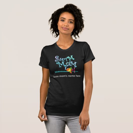 Swim mam T-Shirt aanpassen (Voorkant volledig)