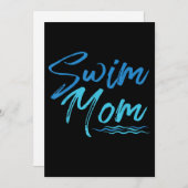 Swim Mam zwemmen Funny Cute Gift Feestdagenkaart (Voorkant / Achterkant)