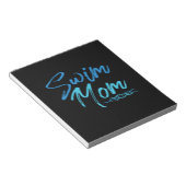 Swim Mam zwemmen Funny Cute Gift Notitieblok (Schuin)