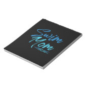 Swim Mam zwemmen Funny Cute Gift Notitieblok (Linkerzijde)