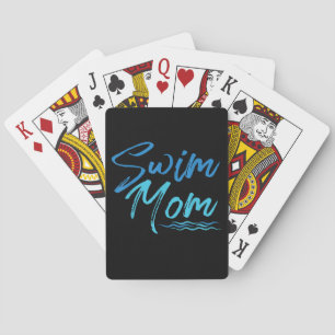 Swim Mam zwemmen Funny Cute Gift Pokerkaarten