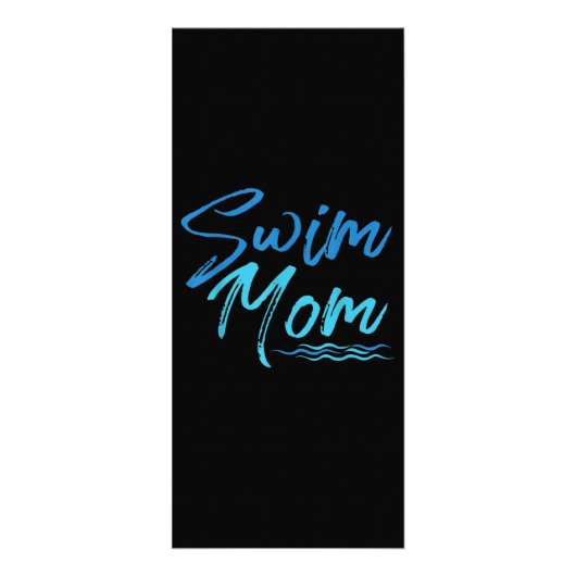 Swim Mam zwemmen Funny Cute Gift Reclamekaart (Voorkant)