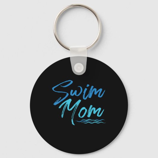 Swim Mam zwemmen Funny Cute Gift Sleutelhanger (Voorkant)