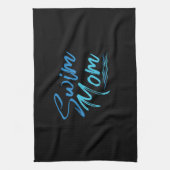 Swim Mam zwemmen Funny Cute Gift Theedoek (Verticaal)
