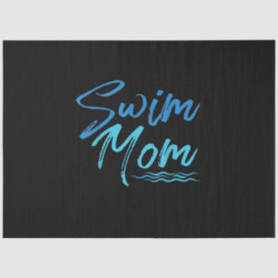 Swim Mam zwemmen Funny Cute Gift Tissuepapier