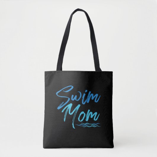 Swim Mam zwemmen Funny Cute Gift Tote Bag (Voorkant)