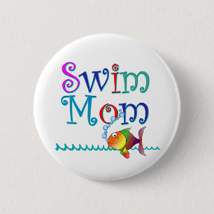 Swim mama ronde button 5,7 cm