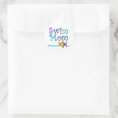 Swim mama ronde sticker (Tas)